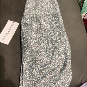 Athleta Speckled High-Rise Leggings in Blue, Gray & White